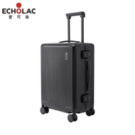 爱可乐（Echolac）铝框行李箱CT2412E-T 黑色 卡扣 20英寸