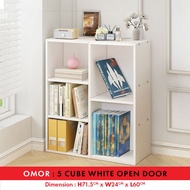 F&F : Omar Bookshelf /DIY Utility Shelf/rak buku/wood shelf/multipurpose cabinet/rak buku tingkat