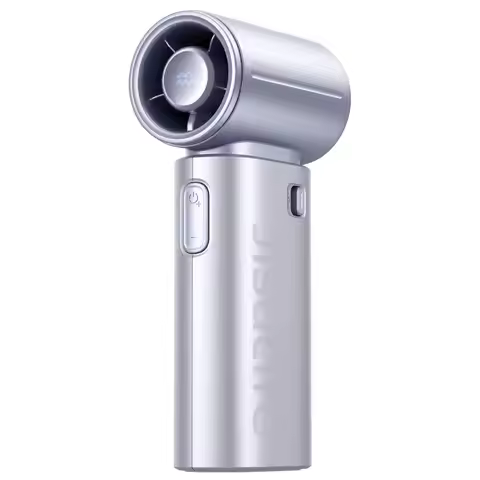 JISULIFE Portable Handheld Fan, Turbo Power High Speed Air, 5000mAh Rechargeable, Mini Pocket Design