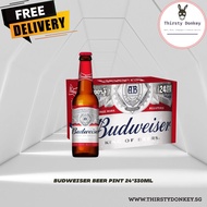 Budweiser Beer Pint 24*330ml (BBD: 12/2025)