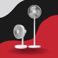 JISULIFE Extendable Portable Fan 8000mAh Oscillating Desk Table Fans w 5-Speeds Timer FA13P