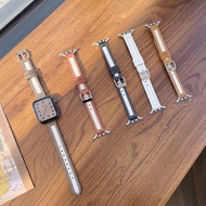 New Arrival 2-Tone PU Leather Strap Small Size Can Be Used With Smart Watch Series Se 7 6 5 4 3 2 1 