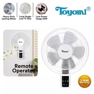 Toyomi 12" Wall Fan with remote FW 3614R