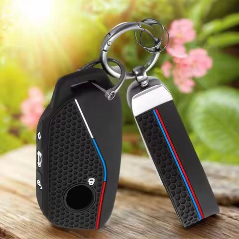 Keychain Silicone Car Key Cover Case For BMW 530i 540i 550e 750e 740i 760i X1 X2 X5 X6 X7 M5 iX1 iX2