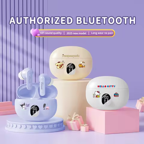 Sanrio D56 Wireless Earphones Long Battery Life Cute Cartoon Design