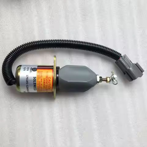 1751ES-12A3UC12B1S Stop Solenoid 12V for Hyundai Excavator R60-5 R210-5 R335-7 For Yanmar engine