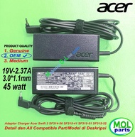 Adaptor Charger Acer Swift 3 SF314-41 SF314-51 SF314-51-52D Infinity 4 SF314-5111-58SN 19V-2.37A 3.0