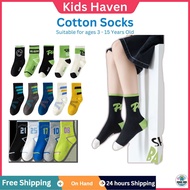 Kids Haven 5pairs Kids Tube Socks for Boys & Girls Comfortable Baby Socks 3-15Y