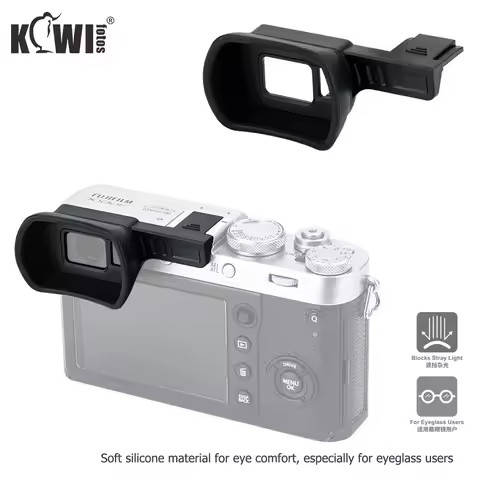 Soft Silicone Cameras Viewfinder Eyepiece Black Upgrade Eyecup for Fujifilm X100F Fuji X 100F Camera