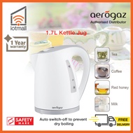 [Local Seller] Aerogaz AZ-1707KT 1.7 litre Kettle Jug , Concealed heating element