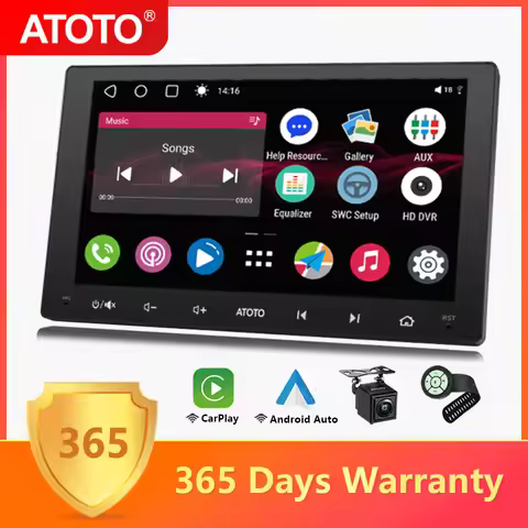 ATOTO 9 inch Android Car Radio Double 2 Din with LRV Camera Bluetooth GPS Tracking Wireless CarPlay