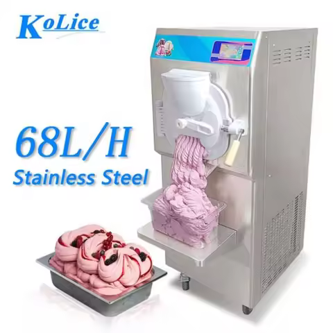 Kolice Commercial Vertical Batch Freezer Fruit Ice Cream Gelato Maker Making Hard Serve Ice Cream Ma