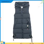 Hitchie -10Deg Women Sleeveless Padded Winter Down Jacket Woman Fleece Baju Sejuk Tebal Parka Korean
