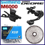 Shimano DEORE M6000 Groupset 3x10Speed MTB Mountain Bike 30 Speed RD-M6000 Derailleur SL-M6000 Shifter SUNSHINE Cassette KMC X10 Chain Kit