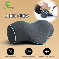 MAYTTO Neck Pillows Cervical Pillow Memory Foam Pillow Ergonomic Pillow Comfortable Sleeping Pillow With Pillowcase for Neck Care Relieve Cervical Pain