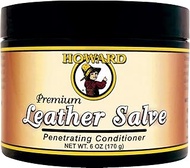 Howard Products Leather Salve - Leather Conditioner for Car Interior, Rejuvenates, Protects