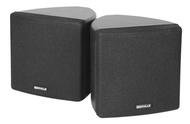 Rockville Cube Pair of 3.5" Black Commercial 70v Swivel Wall Mount Speakers