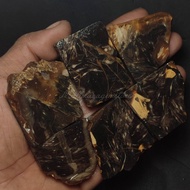 bahan batu bulu macan sindang tembus senter / batu bulu macan sindang / bulu macan / bongkahan bulu