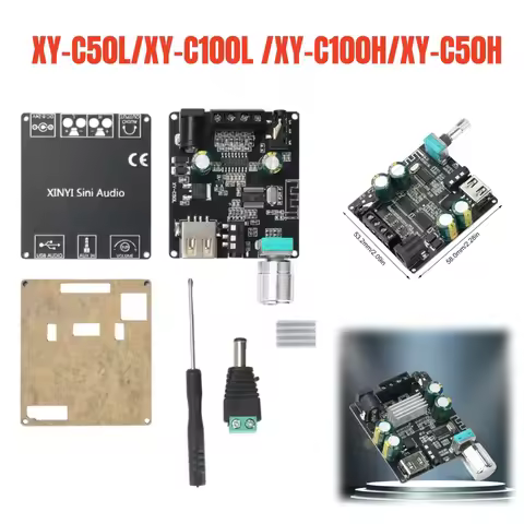 XY-C100L/H XY-C50L/H Bluetooth5.0 Stereo Audio Module Subwoofer Amplifier Board 50W/100Wx2 Dual Chan