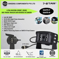 7-STAR* Full-HD 1080P 4 Pin Aviation (FRONT | REAR) IP67 Waterproof | Reverse IR Camera | Wide Angle