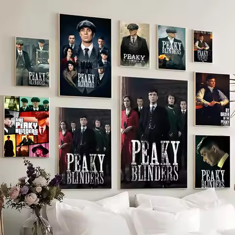 Movie P-Peaky B-Blinders TV Good Quality Prints and Posters Whitepaper Prints Posters Artwork Wall D