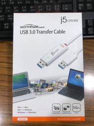 點子電腦☆北投@ j5 Create 蟲洞穿梭 JUC500 Win-Mac跨系統資料對傳線☆1050