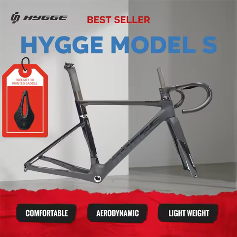 HYGGE Aerodynamic EPS Molded Carbon Frame MODEL S Carbon Frame, Equipped with Newly Released AERONE 