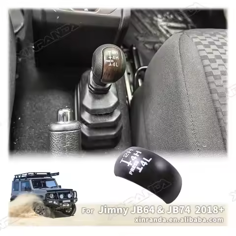 JImny Car 4WD Gear Shift knob Trancefer case Shifter Knob Extension Cover Stickers For Suzuki Jimny 