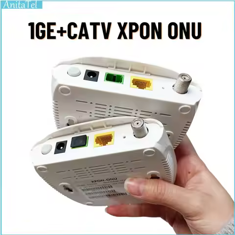 XPON+CATV ONU Equipment Ftth Fiber Transmission To Rf Modem Support Multiple Modes CATV Optical Rece