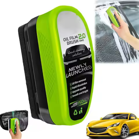 150ML Glass Cleaning Board Automotive Oil Film Cleaning Brush Glass Oil Film Remover Powerful Oil Fi