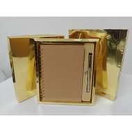 Notebook Classic Gold A5 (N) Set, Notebook Box Christmas Set CNY Set
