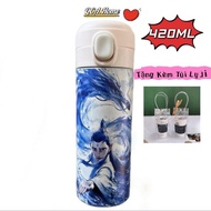 Cartoon Water Bottle 420ML + Natra - Water Bottle for School Children