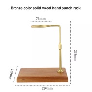 Aluminum Pour Over Coffee Dripper with Wood Base Stand Pour Over Coffee Stand for Use with Coffee Dr