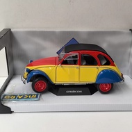 [Ready Stock 1 Set] SOLIDO 1/18 CITROEN 2CV6 1985 CITROEN Car Model Alloy Open Left Right Door Front