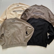 Double 200 Video ESSENTIALS Sub-Line Back Word FEAR OF GOD FOG University T Long Sleeve