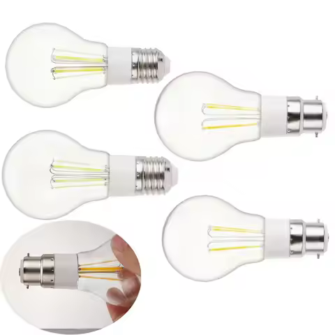LED Filament Bulb E27 B22 3W 4W 6W Retro Edison Lamp DC 12V Vintage Candle Light Bulb Chandelier Inc