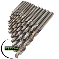 MARITA1 15Pcs M35 HSS Drill Bit Set, 1.5-10mm Size Range Straight Shank Cobalt Drill Bit Set, HSS Tw