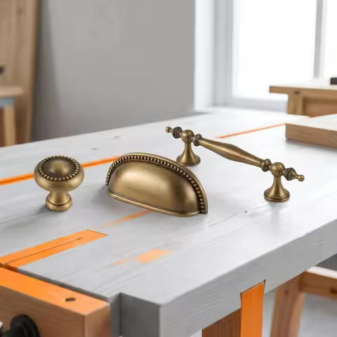 Bronze solid antique brass cabinet handle wardrobe handle cabinet door handle kitchen cabinet handle