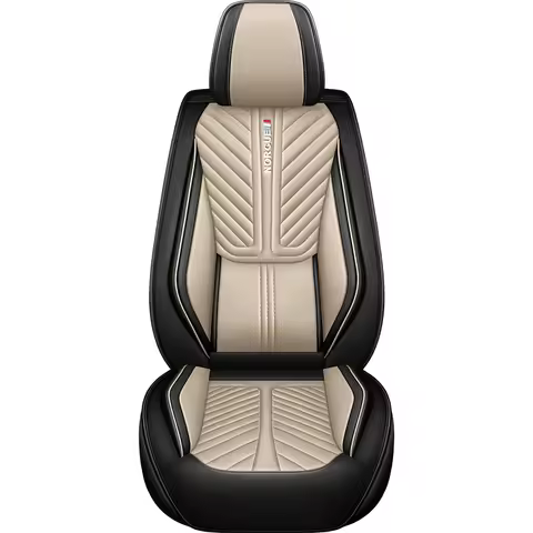 1 PCS Driver Seat Cover Universal Luxury NAPPA Leather For BMW Serie 1 E87 Toyota Yaris Jetta MK6 Ki