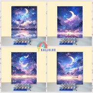 KLX--60*80cm/40*50cmmoon Large size coloring by number painting set by number paint by number