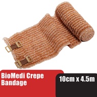 BIOMEDI Crepe Bandage Elastic 10cm X 4.5m - Bandage Dressing, Elastic Bandage HMS Healthstore