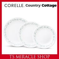 CORELLE Country Cottage Korean Type Round Plate 3P Set (Small,Medium,Large) Round Dish Tableware Dinnerware
