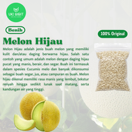 ( 10 Butir ) Benih Biji Melon Hijau | Melon Madu | Musk Melon