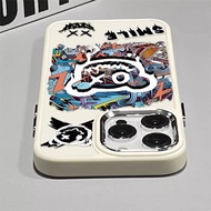 New Graffiti Violent Bear Pattern Phone Case Compatible for IPhone11 12 13 14 15 Pro Max 7 8 Plus X XR XS MAX SE 2020 Luxury Soft Shockproof Case