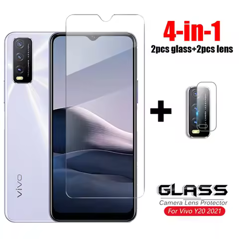 For Glass vivo Y20 Y20s Tempered Glass Y22s Y51 Y31 Y52S Y72 Y11S V17 Y73S Y16 Y50 Y12 Phone Screen 