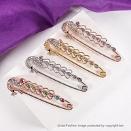 Kerongsang Pin Tudung Jarum Peniti Diamond Brooch Pin Shawl Hijab Pins Muslimah Fashion Jewellery Accessories Mewah Murah Borong | LIVAS Fashoin