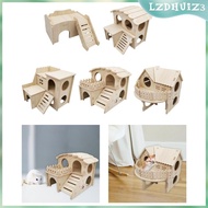 [lzdhuiz3] Hamster House and Hideout Fun for Dwarf Hamster Chinchilla Mice