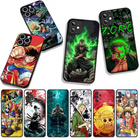 Luffy Roronoa Zoro Anime One Piece Phone Case for Xiaomi Poco F7 F6 F8 Ultra F5 X7 X6 X5 M6 M7 M8 Pr
