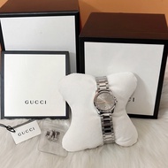 Gucci銀古銅面盤石英錶