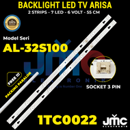 Led Backlight TV Arisa AL32-S100 AL32S100 Lampu BL 32 inch 7K 6V